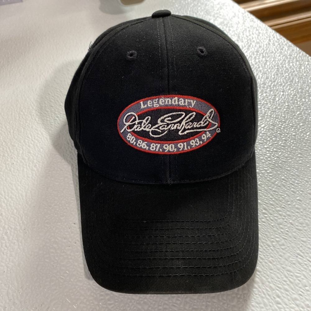 Dale Earnhardt Legendary Hat Intimidator Chase Adjustable Strap Back Black Cap